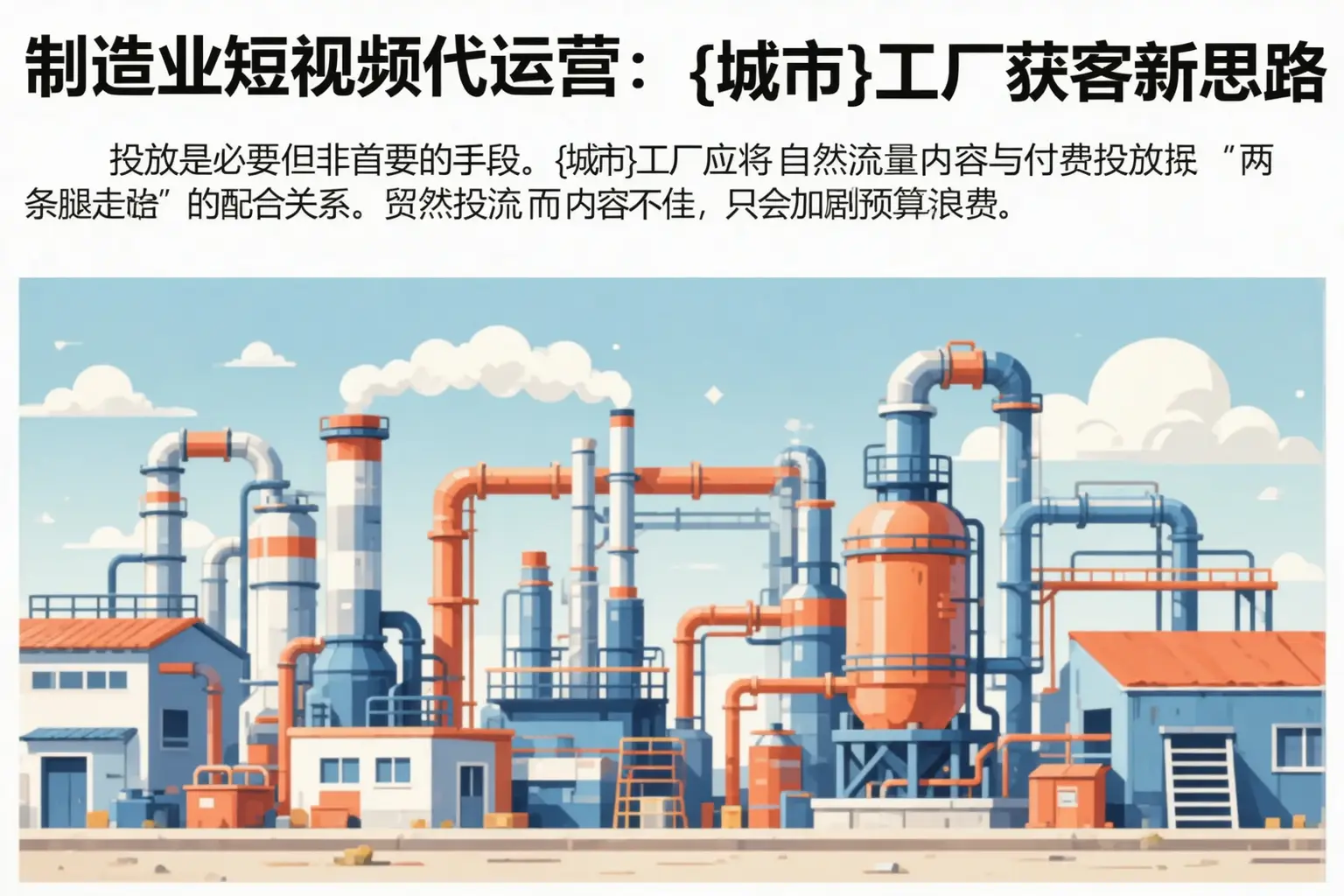 制造业短视频代运营:焉耆工厂获客新思路